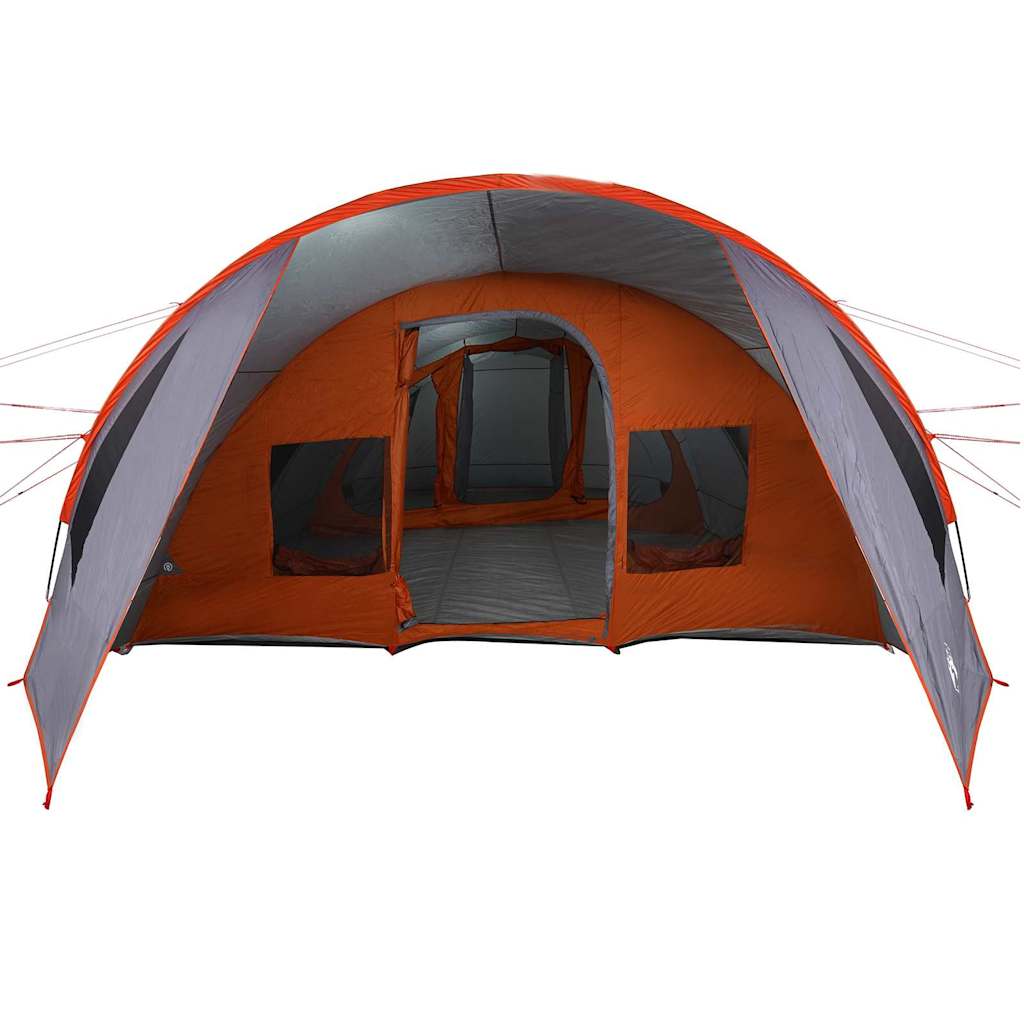 vidaXL Tunnel Tent 6-Person 6-Person Grey and Orange 5