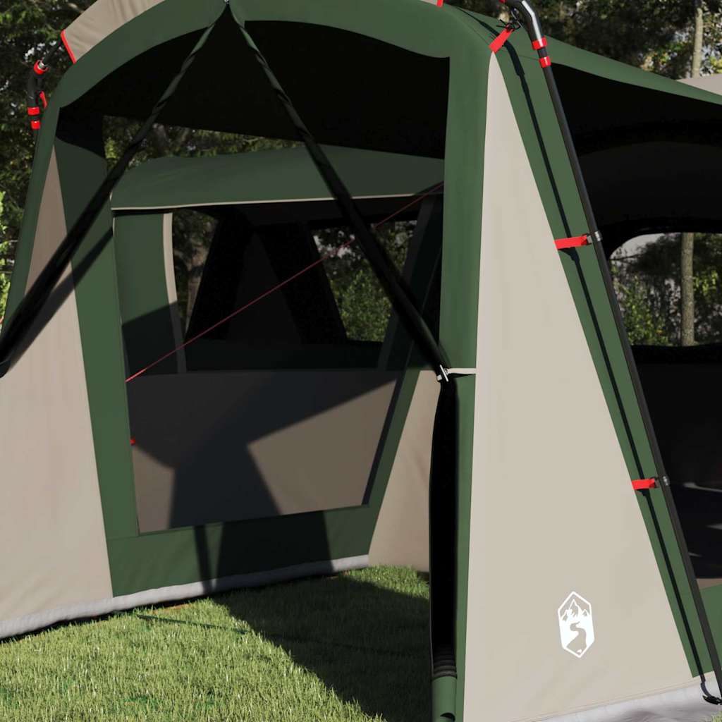 vidaXL Family Tent 20-Person 20-Person Green and White 3