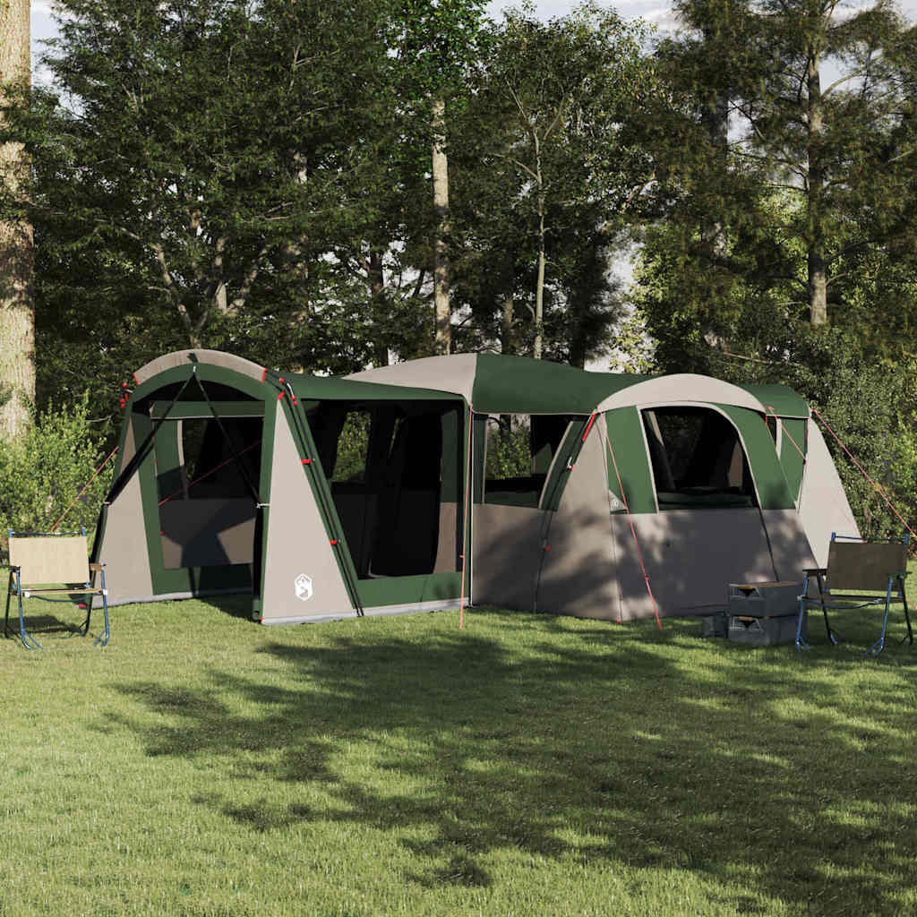vidaXL Family Tent 20-Person 20-Person Green and White 1