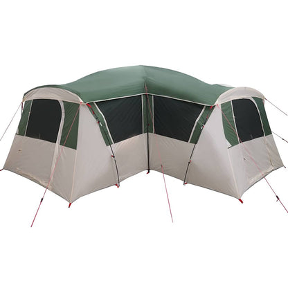 vidaXL Family Tent 20-Person 20-Person Green and White 6