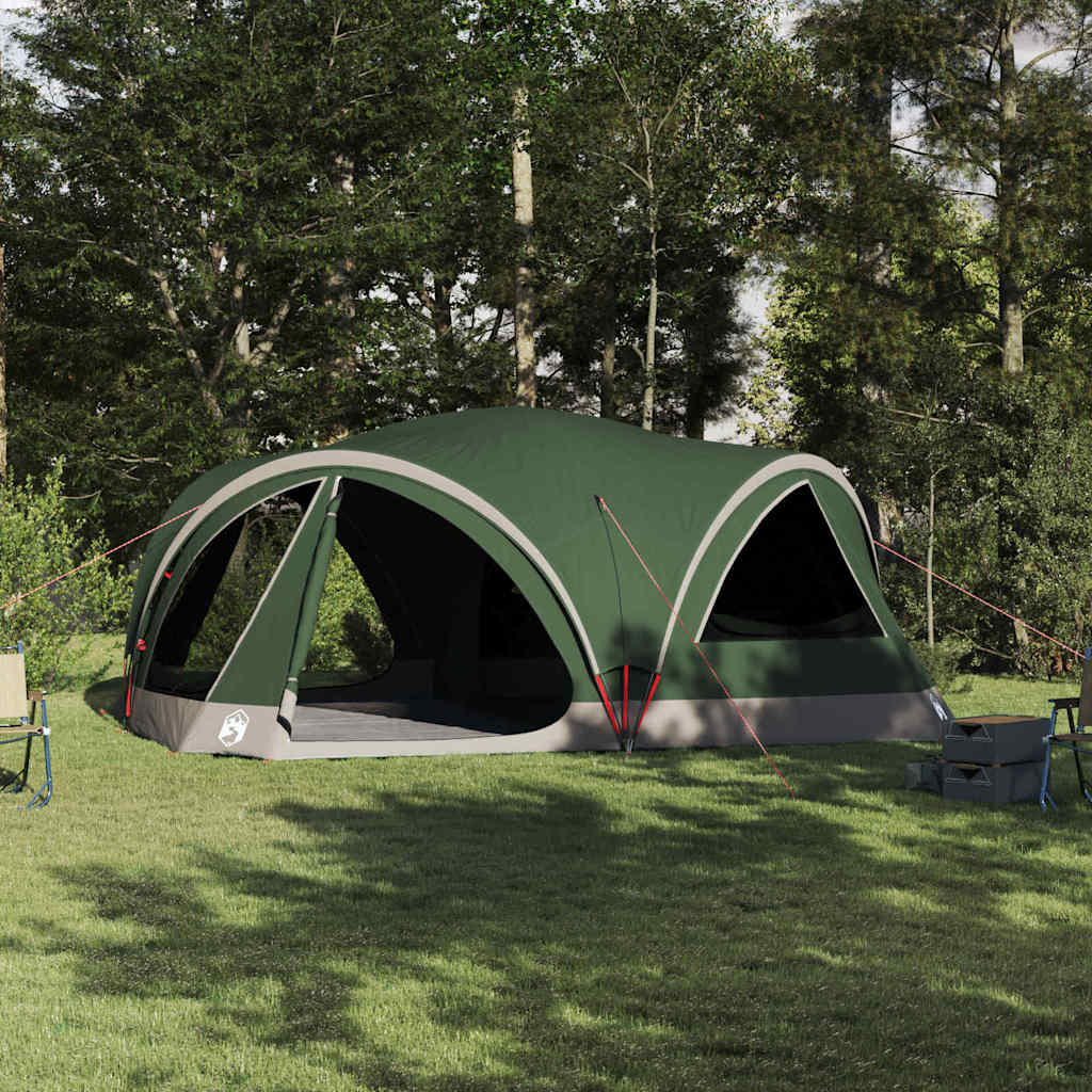 vidaXL Family Tent 10-Person Green and Grey 460 x 430 x 214 cm 1