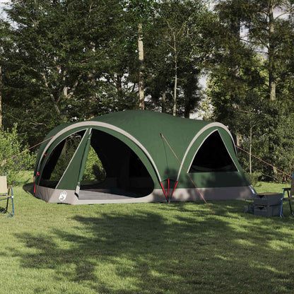 vidaXL Family Tent 10-Person Green and Grey 460 x 430 x 214 cm 1