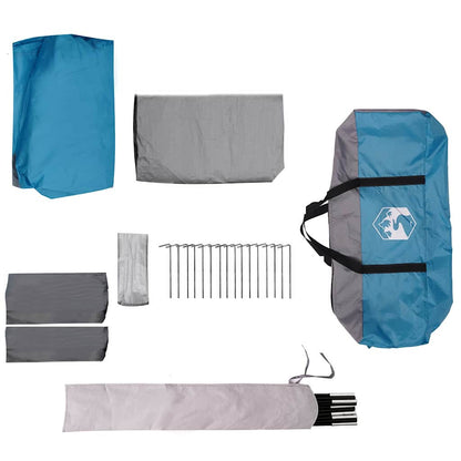 vidaXL Family Tent 10-Person Blue and Grey 460 x 430 x 214 cm 6