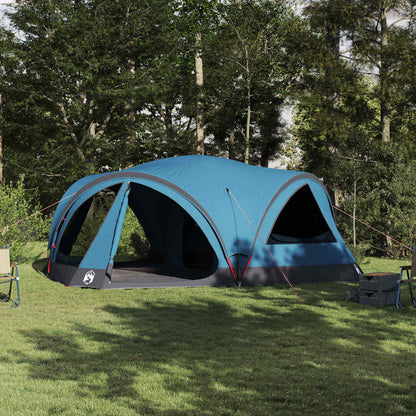 vidaXL Family Tent 10-Person Blue and Grey 460 x 430 x 214 cm 1