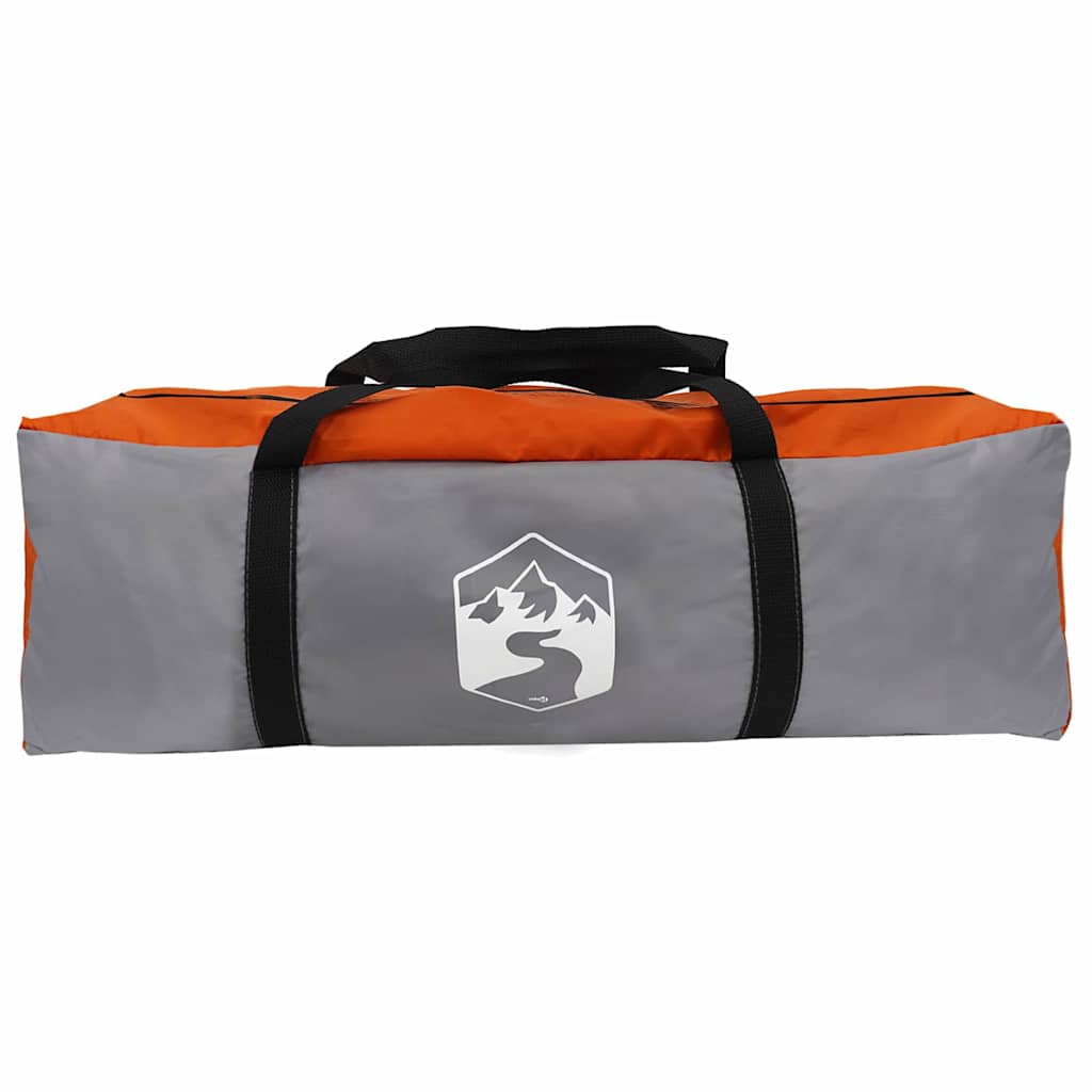 vidaXL Family Tent 10-Person Grey and Orange 460 x 430 x 214 cm 5