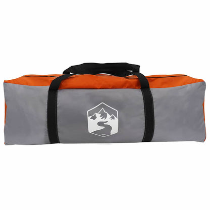 vidaXL Family Tent 10-Person Grey and Orange 460 x 430 x 214 cm 5
