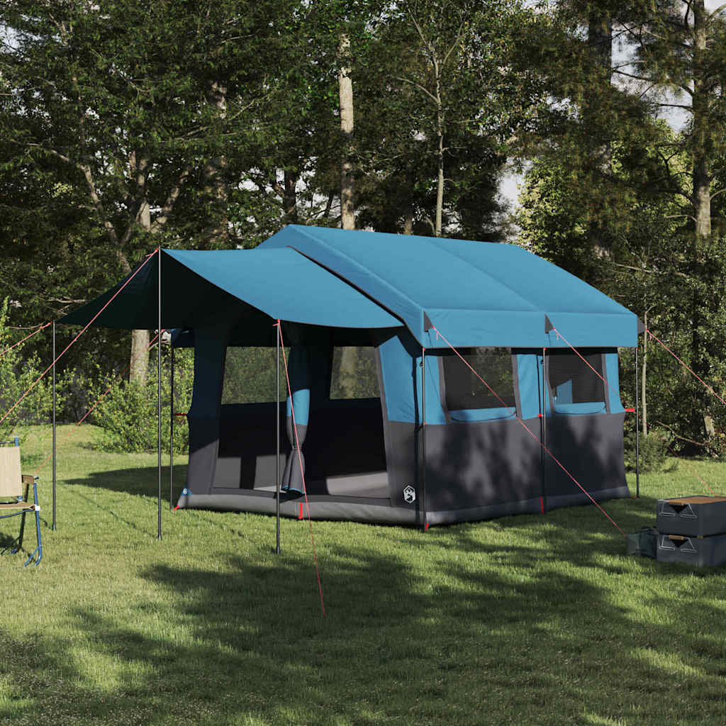 vidaXL Family Tent 4-Person 4-Person Blue and Grey 1