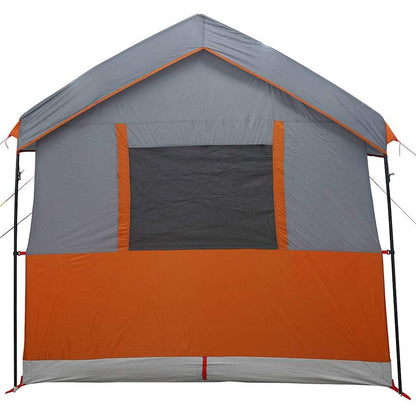 vidaXL Family Tent 4-Person 4-Person Grey and Orange 6