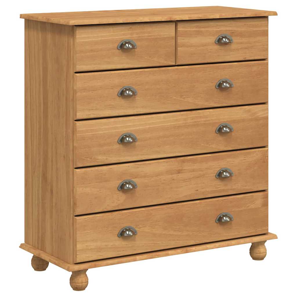 vidaXL Hutch ASKIM Honey Wax 91 x 40 x 200.5 cm Solid Pine Wood 5