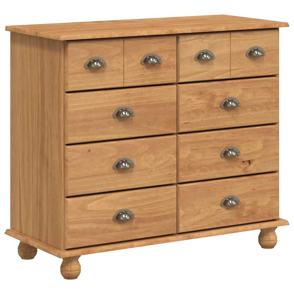vidaXL Hutch ASKIM Honey Wax 91 x 40 x 184 cm Solid Pine Wood 5
