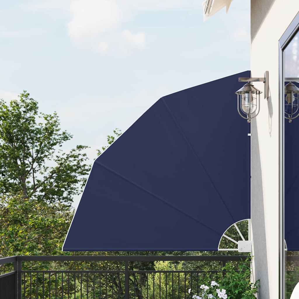Balcony Privacy Screen Rectangular 140 x 140 cm Polyester Navy blue
