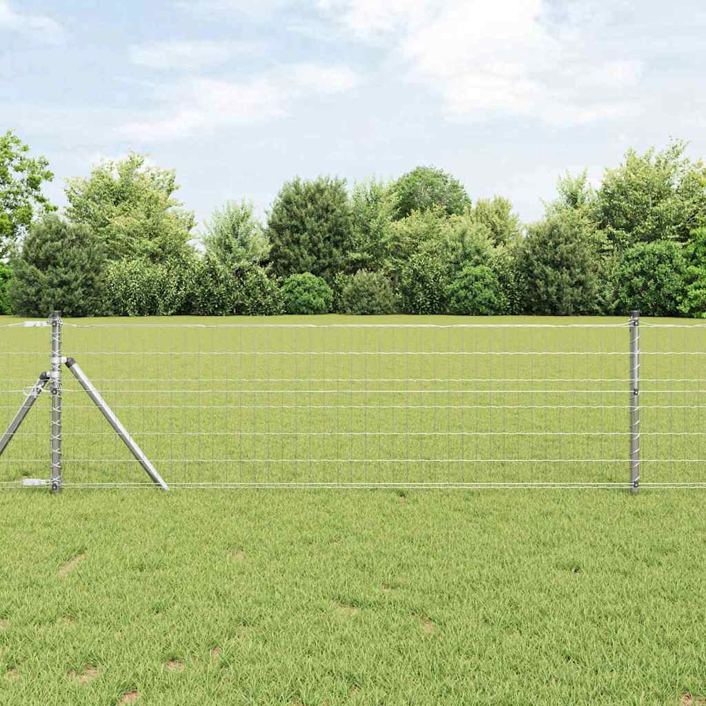 Euro Fence 0.4 x 50 m PVC-coated iron Galvanised Steel 0.4 m 50 x 100 mm