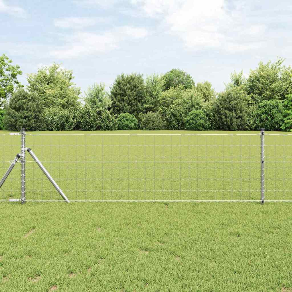 Euro Fence 0.4 x 50 m PVC-coated iron Galvanised Steel 0.6 m 75 x 100 mm
