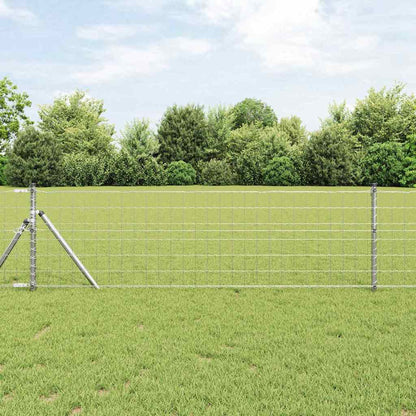 Euro Fence 0.4 x 50 m PVC-coated iron Galvanised Steel 0.6 m 75 x 100 mm