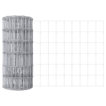 Euro Fence 0.4 x 50 m PVC-coated iron Galvanised Steel 0.6 m 75 x 100 mm