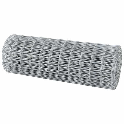 Euro Fence 0.4 x 50 m PVC-coated iron Galvanised Steel 0.6 m 75 x 100 mm