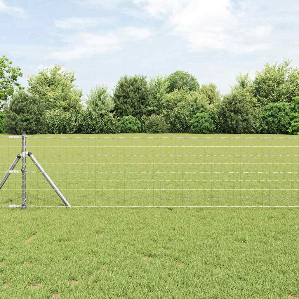 Euro Fence 0.4 x 50 m PVC-coated iron Galvanised Steel 0.4 m 77 x 64 mm