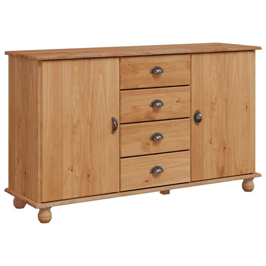 vidaXL Sideboard with Drawer ASKIM 133.5 x 40 x 79 cm Solid pine wood 2