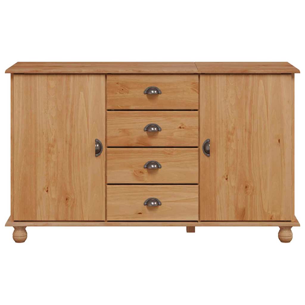 vidaXL Sideboard with Drawer ASKIM 133.5 x 40 x 79 cm Solid pine wood 6