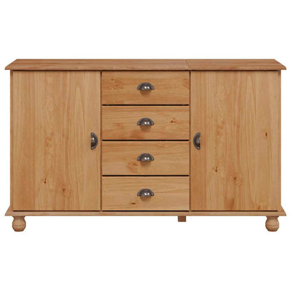 vidaXL Sideboard with Drawer ASKIM 133.5 x 40 x 79 cm Solid pine wood 6