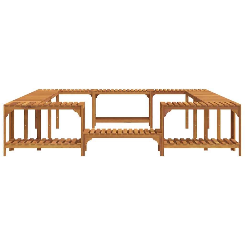 vidaXL Hot Tub Surround Solid Acacia Wood Brown 6