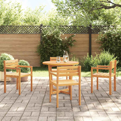 vidaXL 5 Piece Garden Dining Set Solid Wood Acacia 3