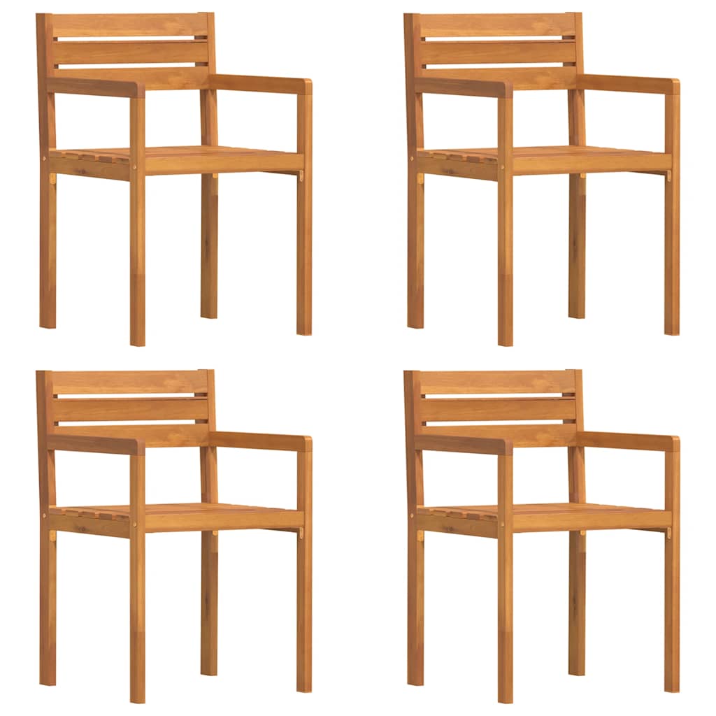 vidaXL 5 Piece Garden Dining Set Solid Wood Acacia 6