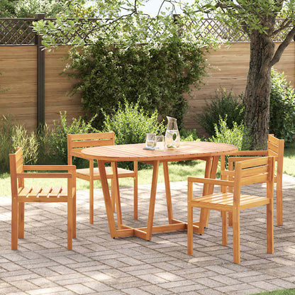 vidaXL 5 Piece Garden Dining Set Solid Wood Acacia 1