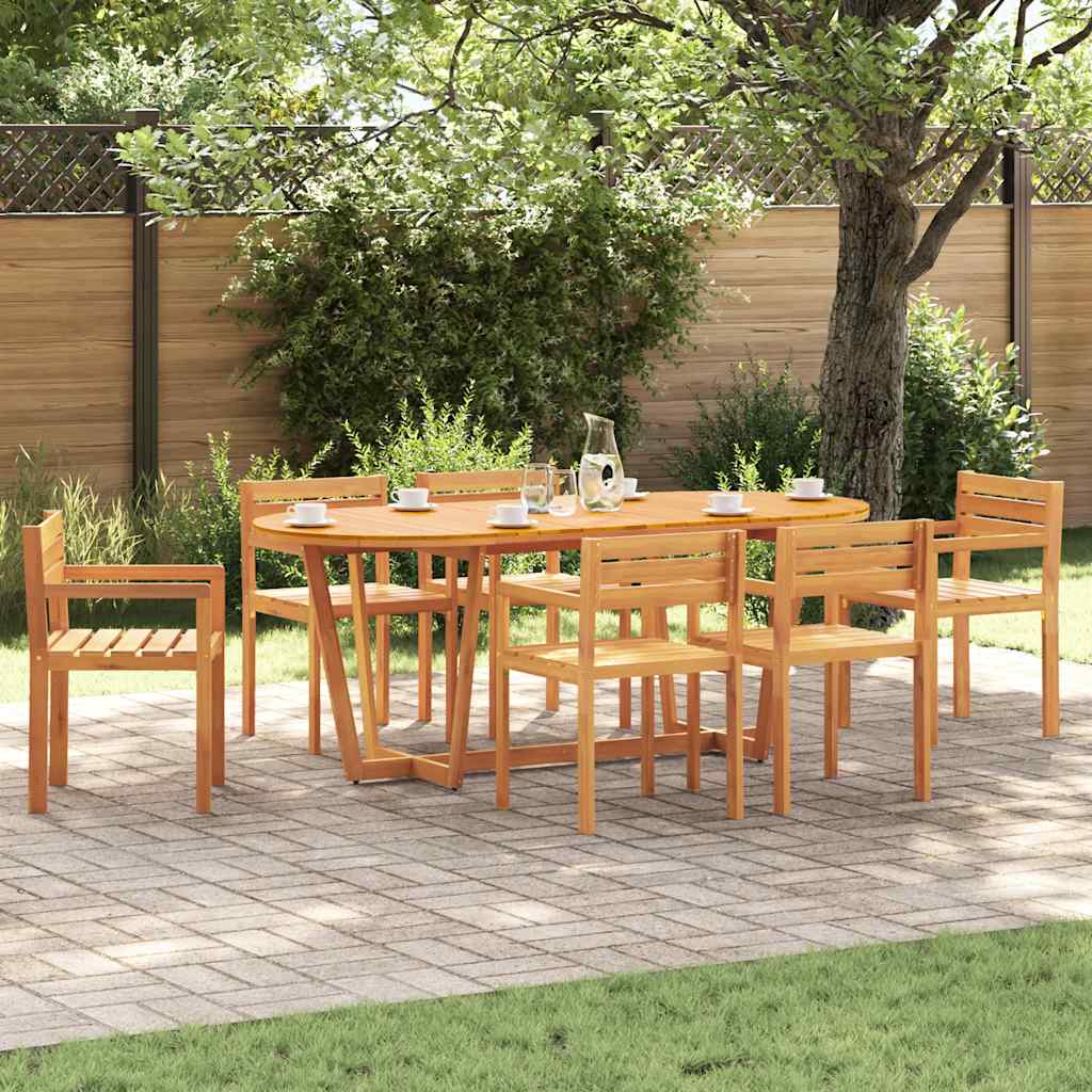 vidaXL 5 Piece Garden Dining Set Solid Wood Acacia