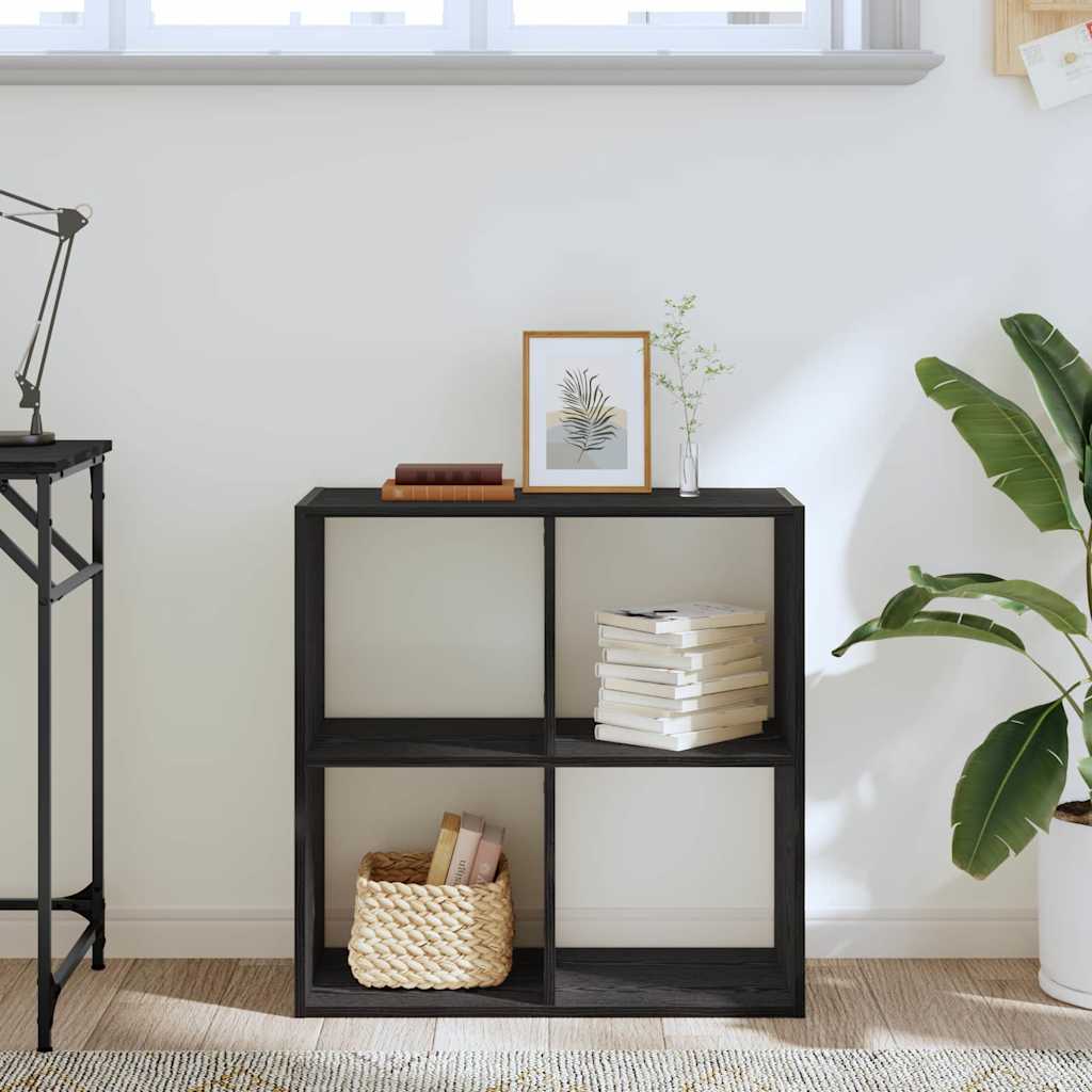 Bookcase 68,5x32x68,5 cm Engineered Wood Black oak 68.5 cm 68.5 cm