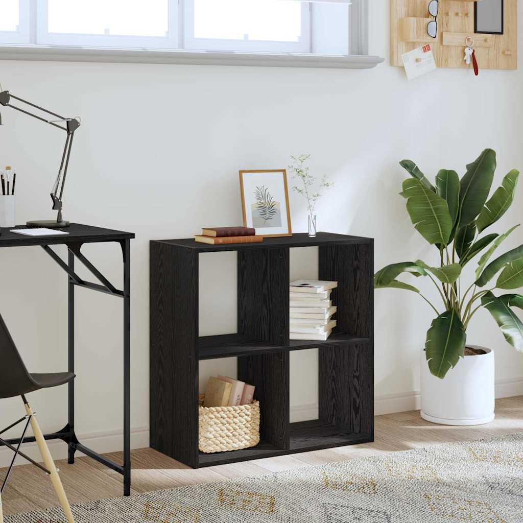 Bookcase 68,5x32x68,5 cm Engineered Wood Black oak 68.5 cm 68.5 cm