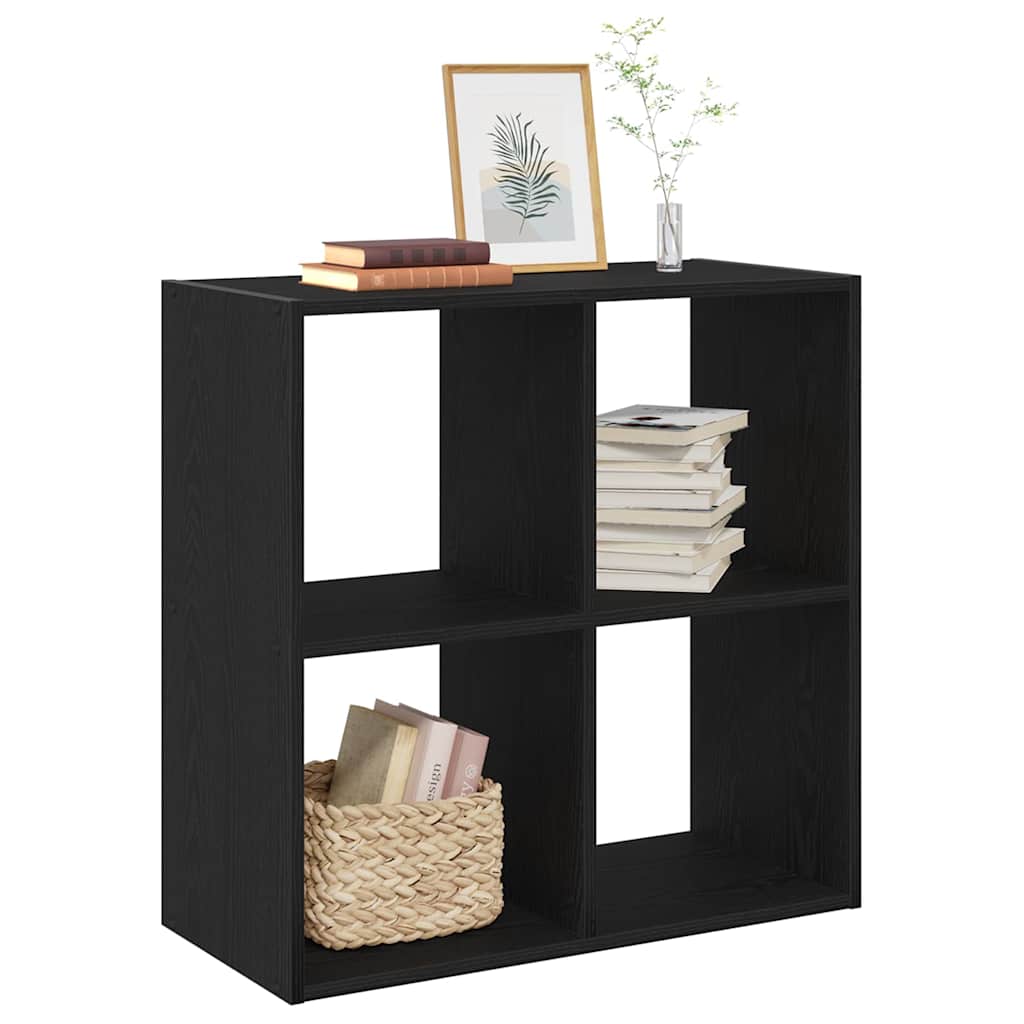 Bookcase 68,5x32x68,5 cm Engineered Wood Black oak 68.5 cm 68.5 cm