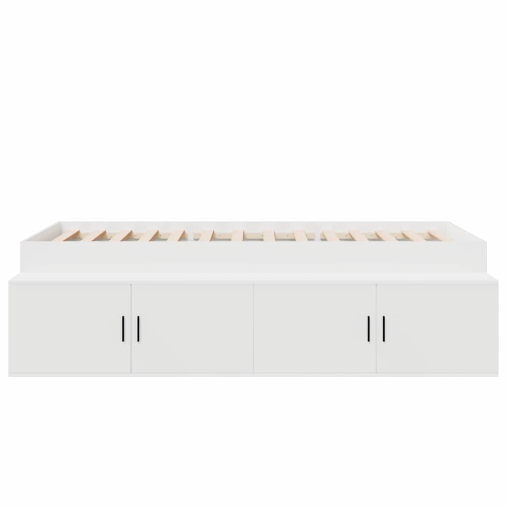 vidaXL Bed Frame with Drawer White 100 x 200 cm Engineered Wood 6