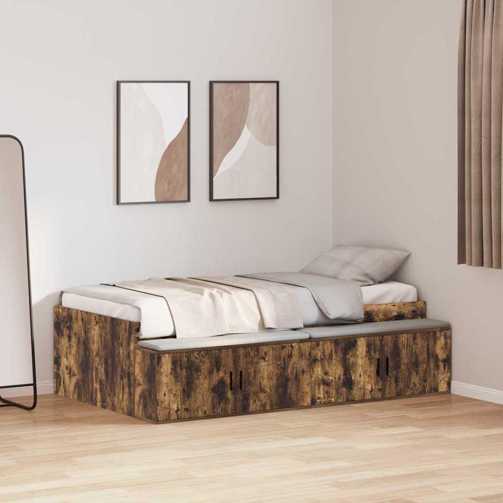 vidaXL Bed Frame with Drawer Engineered Wood Length 200 cm