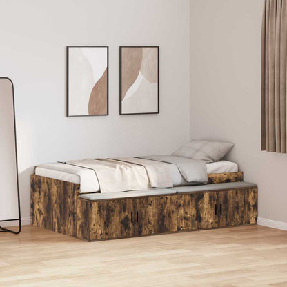 vidaXL Bed Frame with Drawer Engineered Wood Length 200 cm