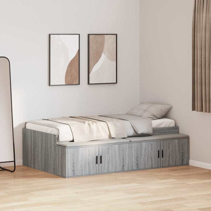 vidaXL Bed Frame with Drawer Engineered Wood Length 200 cm