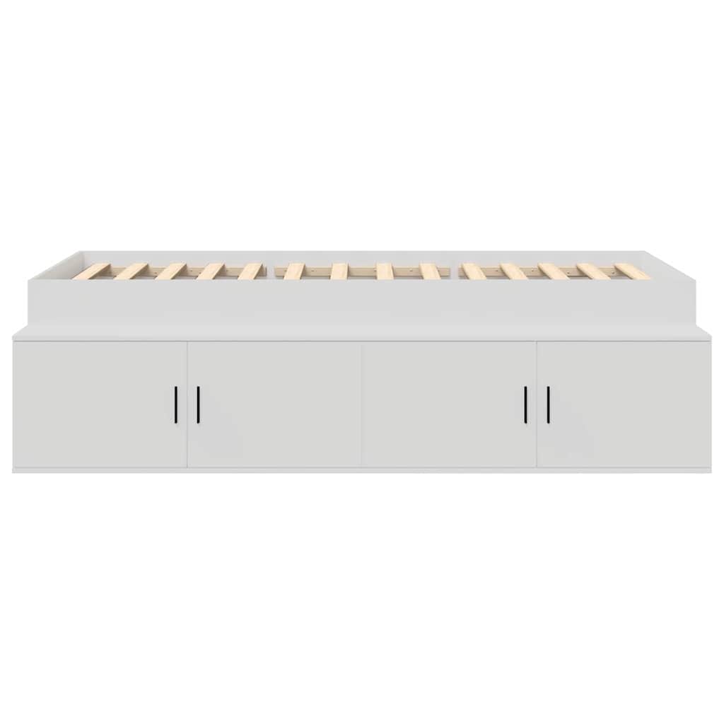 vidaXL Bed Frame with Drawer White 80 x 200 cm Engineered Wood 5