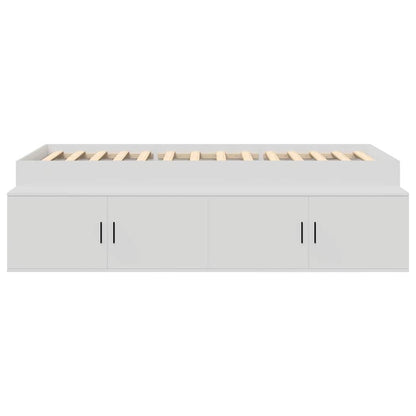 vidaXL Bed Frame with Drawer White 80 x 200 cm Engineered Wood 5