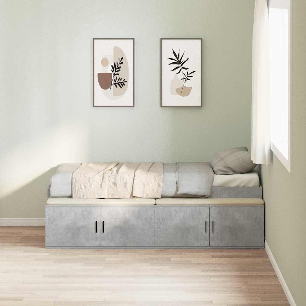 vidaXL Bed Frame with Drawer Engineered Wood Length 200 cm