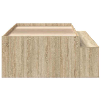 vidaXL Bed Frame with Drawer Sonoma Oak 90 x 190 cm Engineered Wood 6