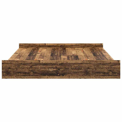 vidaXL Storage Bed Frame Old Wood 200 x 200 cm Engineered Wood 6