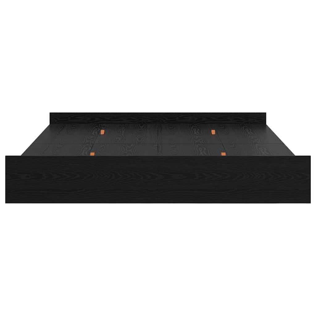 vidaXL Storage Bed Frame Black Oak 180 x 200 cm Engineered Wood 6
