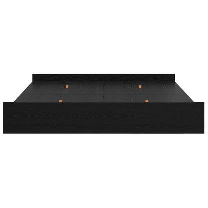 vidaXL Storage Bed Frame Black Oak 180 x 200 cm Engineered Wood 6
