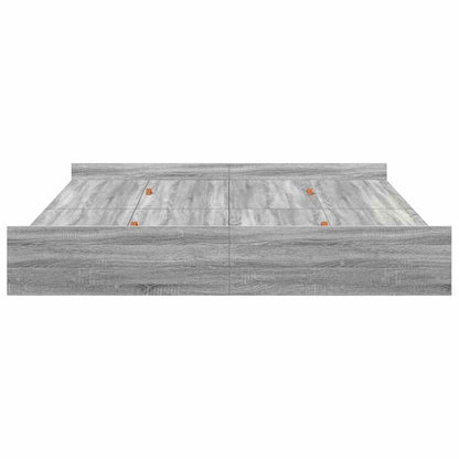 vidaXL Storage Bed Frame Grey Sonoma 180 x 200 cm Engineered Wood 6