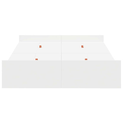 vidaXL Storage Bed Frame with Door White 120 x 200 cm Engineered Wood 6