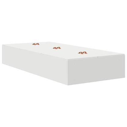 vidaXL Storage Bed Frame with Door White 80 x 200 cm Engineered Wood 5