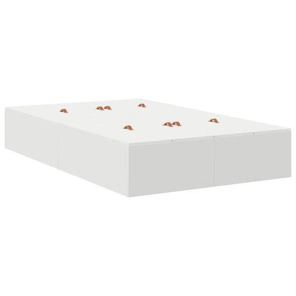 vidaXL Storage Bed Frame with Door White 120 x 200 cm Engineered Wood 5
