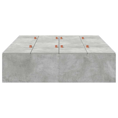 vidaXL Storage Bed Frame Concrete Grey 120 x 200 cm Engineered Wood 6