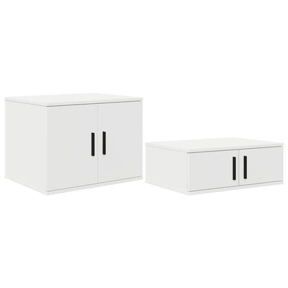 vidaXL Storage Bed Frame White 75 cm Engineered Wood 5