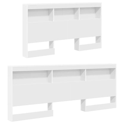 vidaXL Bookcase Bed with Shelf White 160 x 200 cm Engineered Wood 6
